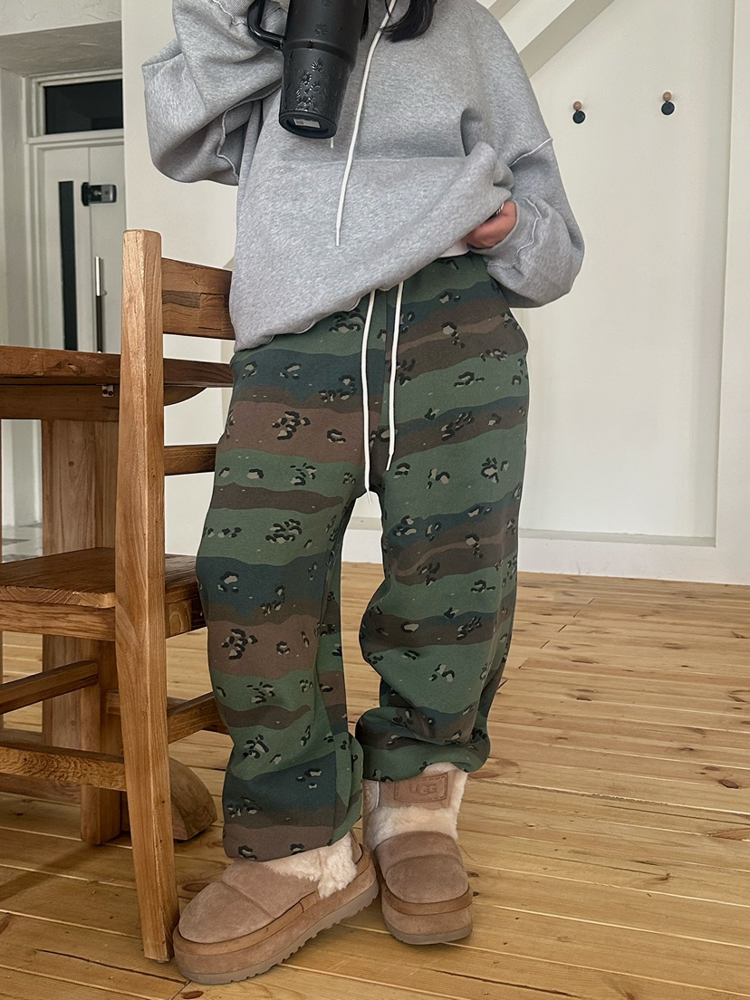 BYRING韓國直郵㊣女裝新款時尚真品人氣休閑推薦休閑褲迷彩BYRING休閑褲圖色2