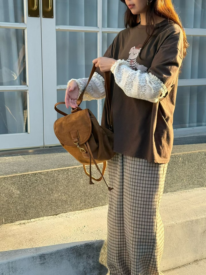 BE&BE東大門㊣直郵女裝新品熱賣時尚真品推薦休閑褲格紋BE&be休閑褲