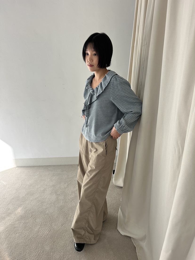 MURS東大門㊣實拍女裝新款熱賣25秋冬職業時尚推薦襯衫蕾絲衫MURS襯衫/蕾絲衫