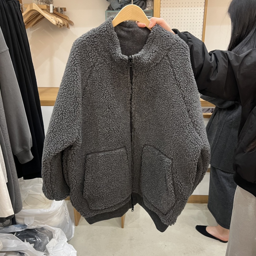 ARCHITEKT東大門㊣直郵女士新款真品熱賣人氣短款大衣羊毛拉鏈ARCHITEKT短款大衣