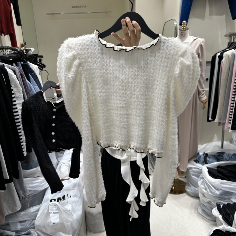 MONOPOLY韓國直郵㊣女士新款真品人氣時尚職業休閑25秋冬針織衫MONO_POLY針織衫