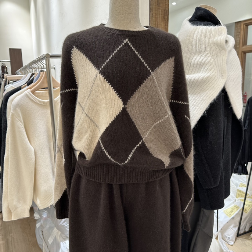 HANSUNGHYUN韓國代購㊣女士新款推薦休閑25秋冬人氣毛衣羊毛HANSUNGHYUN毛衣圖色2