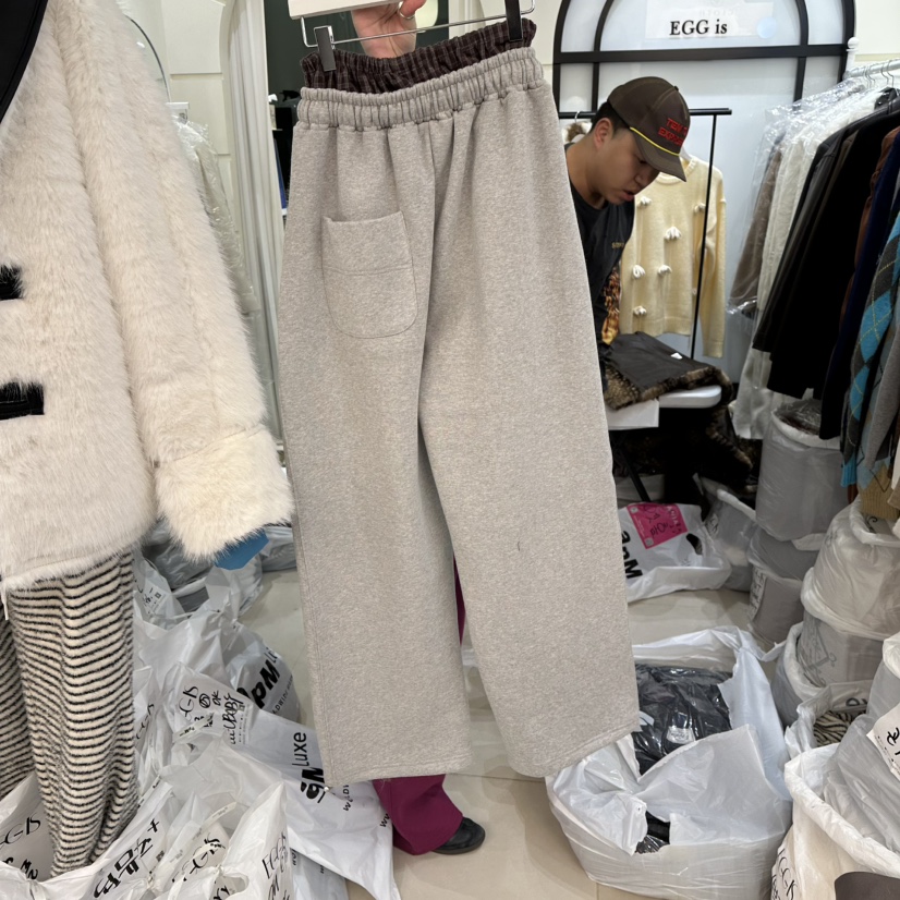 EGG IS東大門㊣直郵女裝新款推薦真品25秋冬熱賣時尚休閑褲EGG IS休閑褲