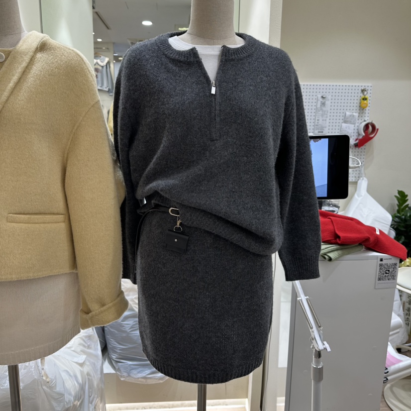 HANSUNGHYUN韓國直郵㊣女士新款25秋冬時尚人氣套裝羊毛套裝HANSUNGHYUN套裝圖色2