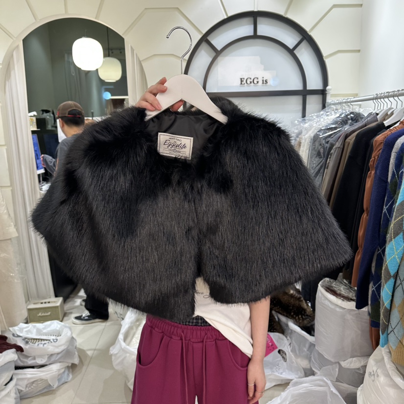 EGG IS東大門㊣實拍女裝新款職業推薦休閑人氣圍巾披肩斗篷EGG IS圍巾/披肩圖色2