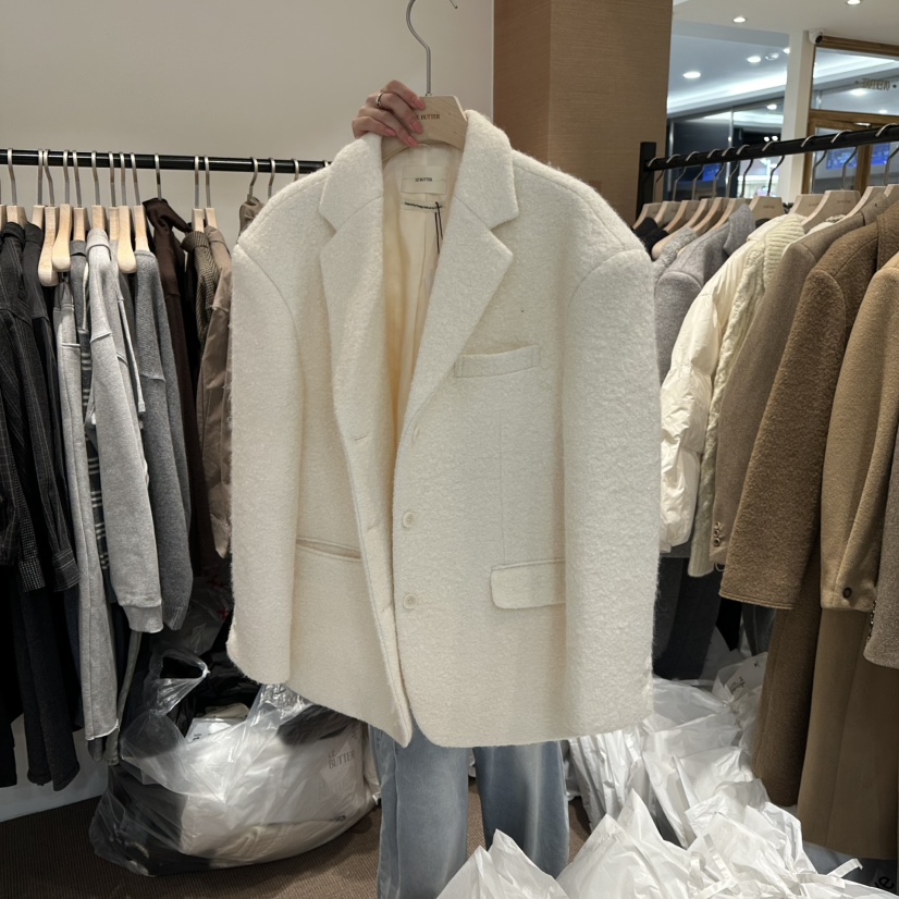 LE BUTTER東大門㊣直郵女士新品職業25秋冬人氣熱賣夾克羊毛LE BUTTER夾克