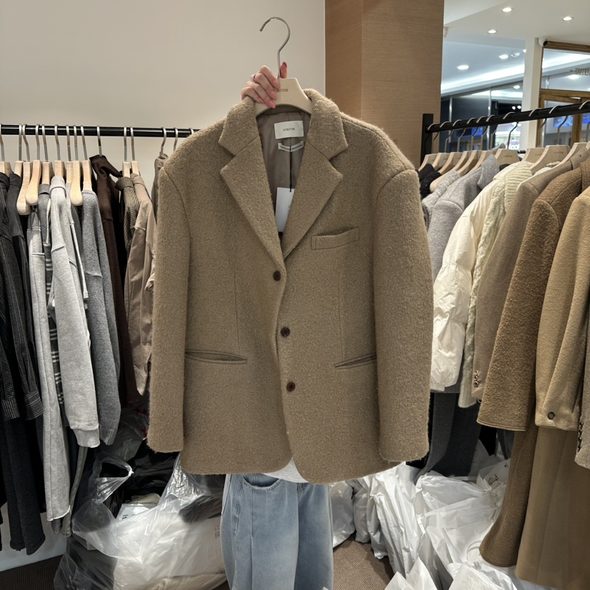 LE BUTTER東大門㊣直郵女士新品職業25秋冬人氣熱賣夾克羊毛LE BUTTER夾克圖色2