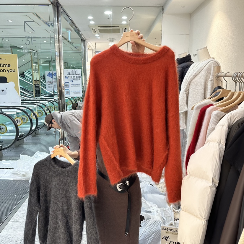 MAGNOLIA36-L東大門㊣實拍女裝新品真品時尚職業針織衫馬海毛MAGNOLIA36-L針織衫圖色2