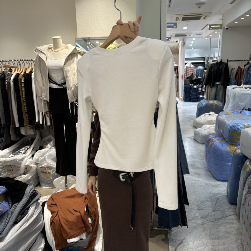 MAGNOLIA36-L韓國代購㊣女裝新品真品休閑人氣職業長袖T恤MAGNOLIA36-L長袖T恤