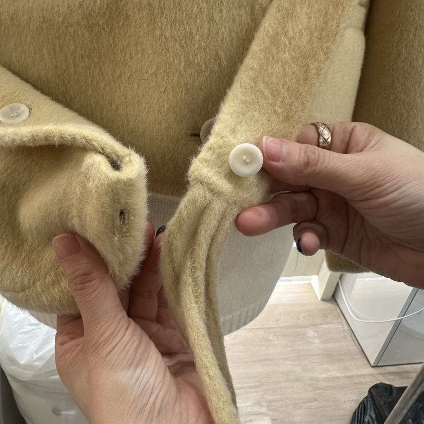 HANSUNGHYUN東大門㊣代購女士新款推薦短款大衣羊毛含包套裝HANSUNGHYUN短款大衣