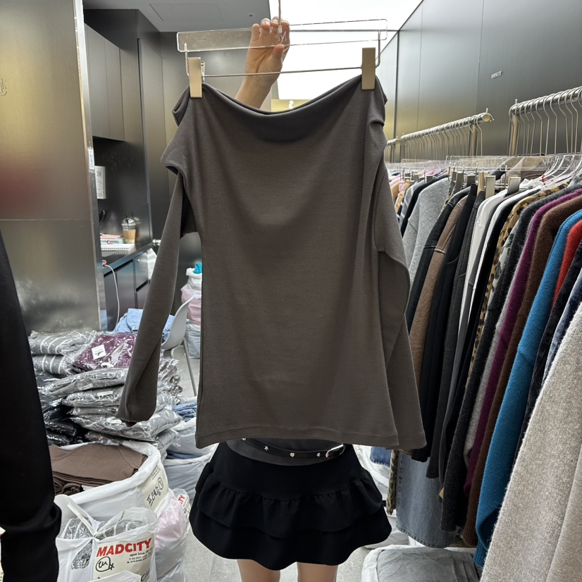 MADCITY東大門㊣實拍女士新品推薦休閑人氣時尚職業長袖T恤MADCITY長袖T恤