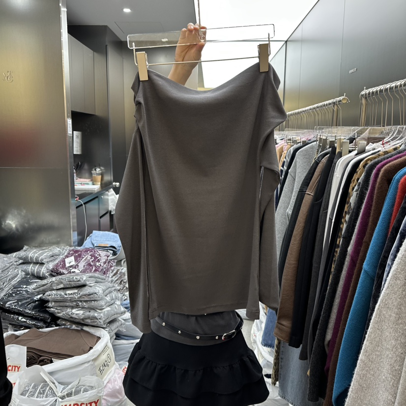 MADCITY東大門㊣實拍女士新品推薦休閑人氣時尚職業長袖T恤MADCITY長袖T恤圖色2