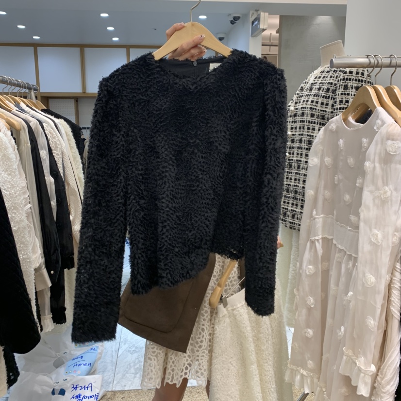 A東大門㊣代購女士新款推薦職業熱賣真品休閑25秋冬襯衫蕾絲衫A STORE襯衫/蕾絲衫圖色2