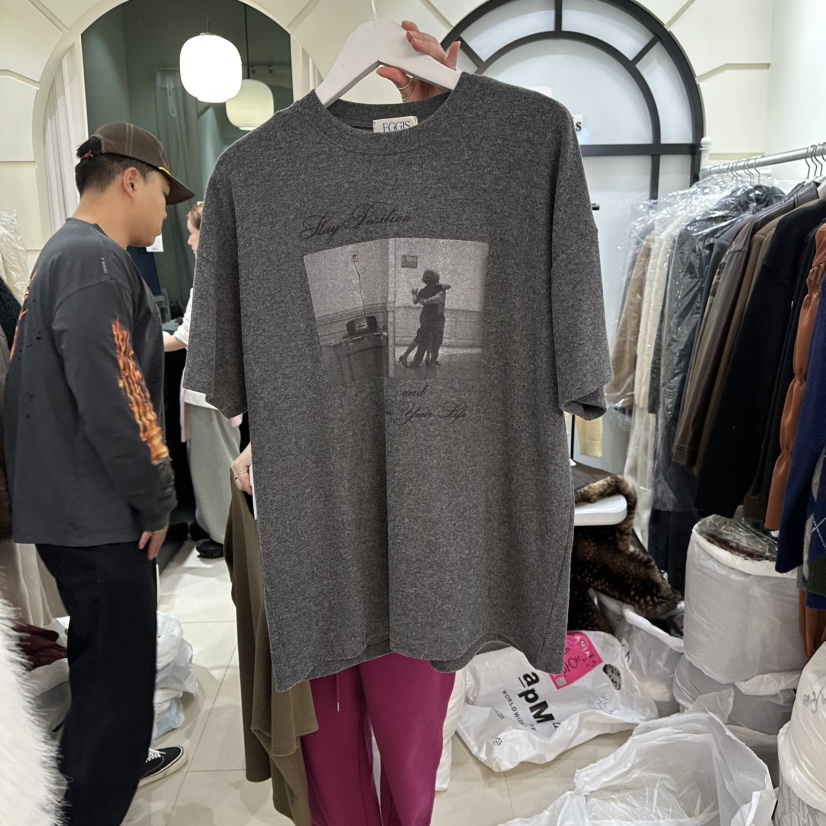 EGG IS韓國代購㊣女士新款熱賣時尚人氣推薦休閑25秋冬T恤EGG IST恤圖色3