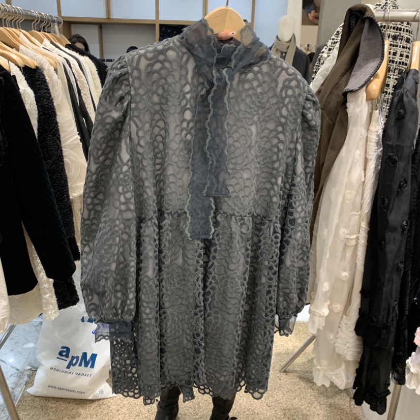 A韓國代購㊣女裝新款熱賣人氣時尚職業推薦休閑25秋冬連衣裙A STORE連衣裙圖色2