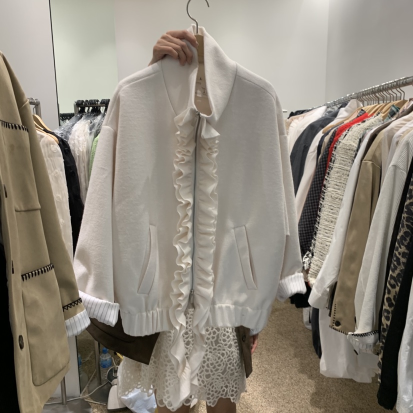 A韓國代購㊣女士新款25秋冬推薦人氣真品熱賣休閑夾克泰迪熊A STORE夾克