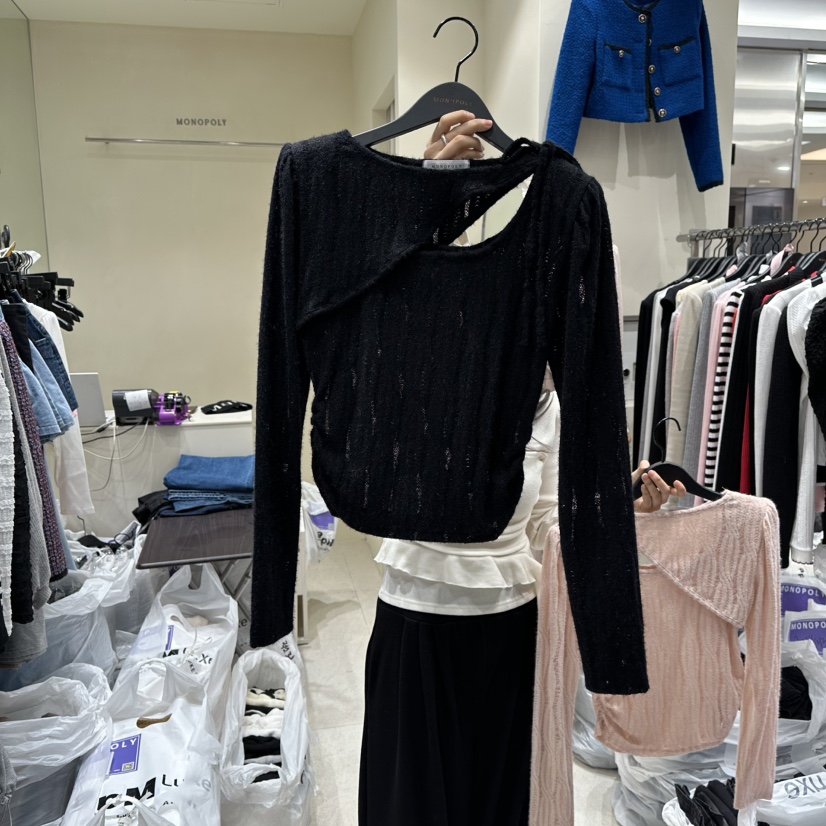 MONOPOLY韓國直郵㊣女裝新款推薦25秋冬時尚人氣真品針織衫MONO_POLY針織衫圖色3