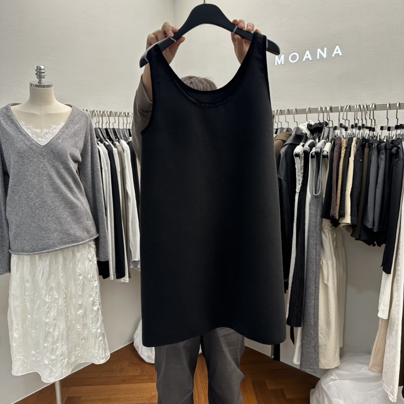 MOANA東大門㊣代購女裝新款職業熱賣推薦人氣時尚休閑連衣裙MOANA連衣裙圖色2黑色