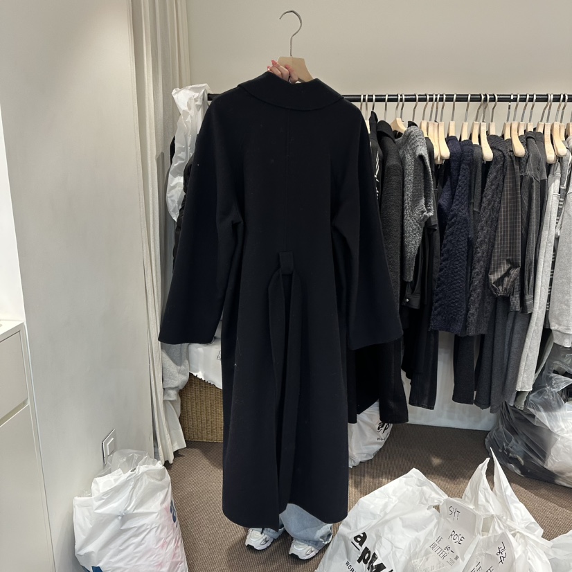 LE BUTTER韓國直郵㊣女裝新品25秋冬熱賣長款風衣手工制作LE BUTTER長款風衣