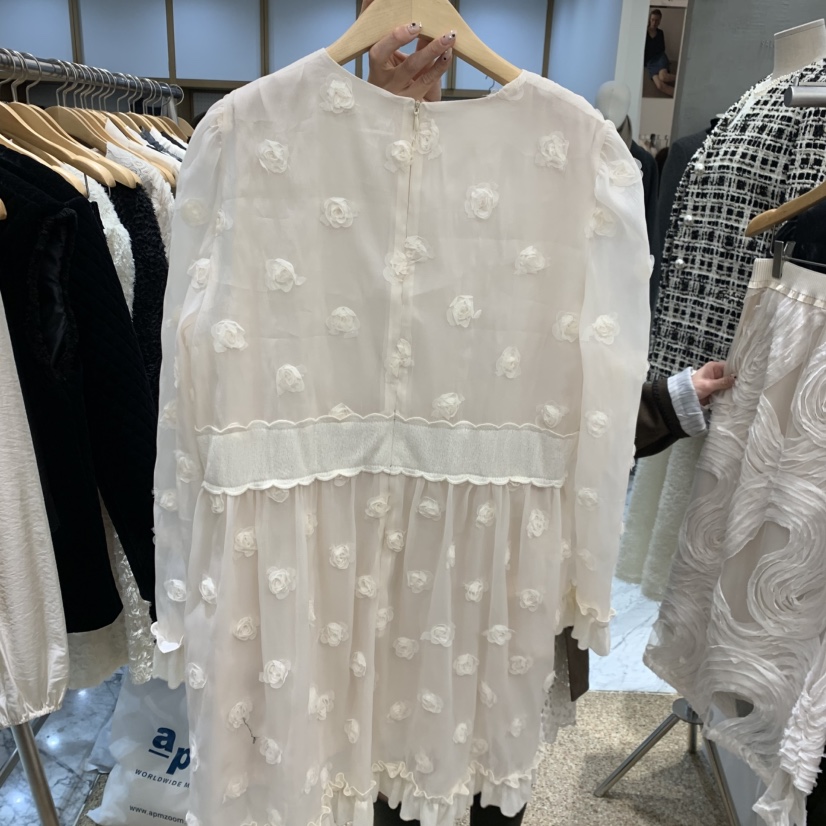 A韓國代購㊣女裝新款休閑人氣推薦25秋冬職業熱賣時尚連衣裙A STORE連衣裙