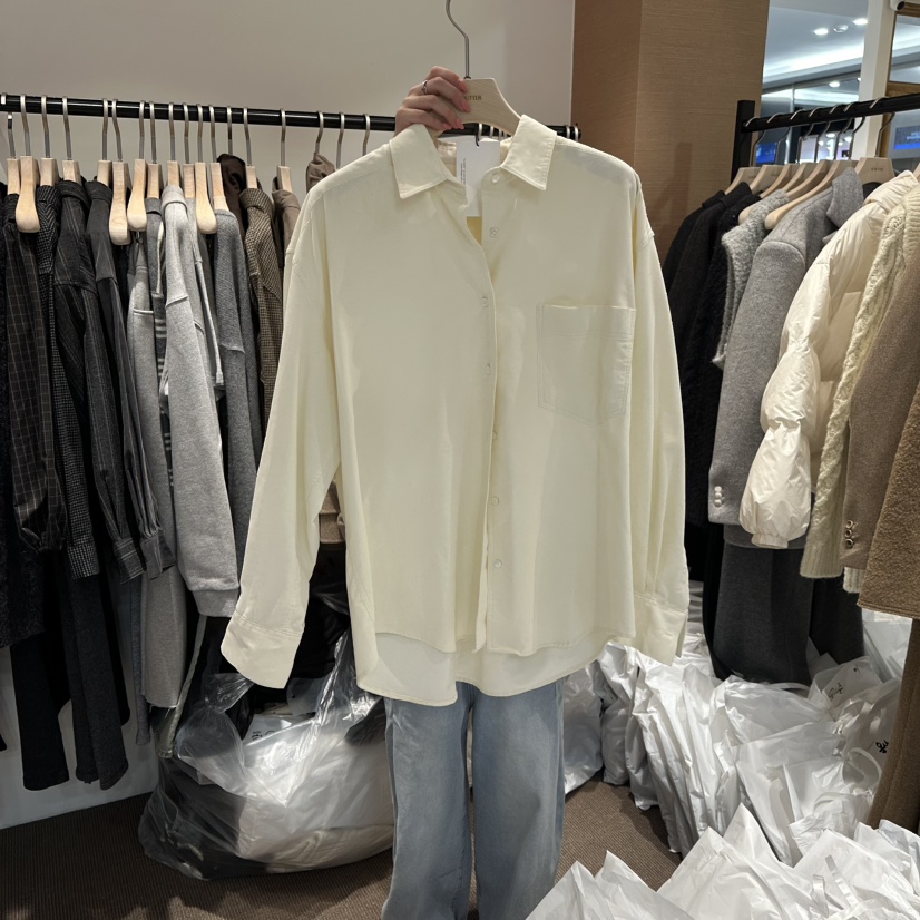 LE BUTTER東大門㊣直郵女士新品25秋冬時尚真品襯衫蕾絲衫LE BUTTER襯衫/蕾絲衫