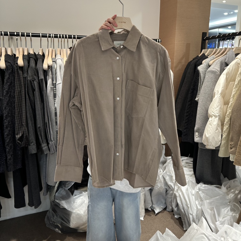 LE BUTTER東大門㊣直郵女士新品25秋冬時尚真品襯衫蕾絲衫LE BUTTER襯衫/蕾絲衫圖色2