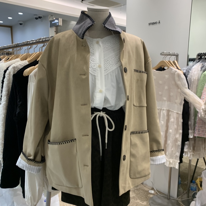 A東大門㊣實拍女裝新款休閑人氣熱賣真品25秋冬推薦職業夾克A STORE夾克