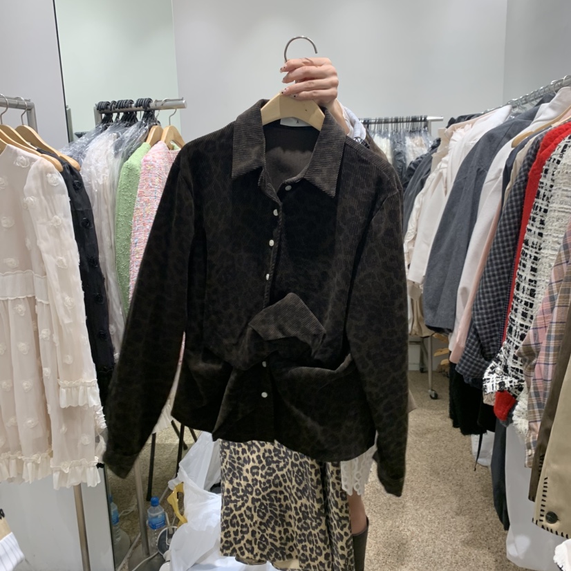 A韓國代購㊣女裝新款時尚真品休閑人氣熱賣25秋冬襯衫蕾絲衫A STORE襯衫/蕾絲衫圖色2