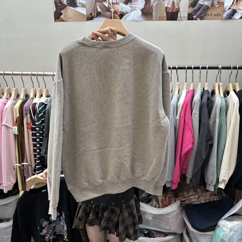 STICK WITH東大門㊣實拍女裝新品真品推薦25秋冬時尚職業衛衣STICK WITH衛衣