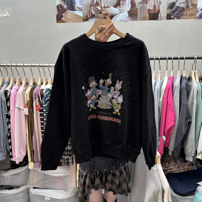 STICK WITH東大門㊣實拍女裝新品真品推薦25秋冬時尚職業衛衣STICK WITH衛衣圖色2