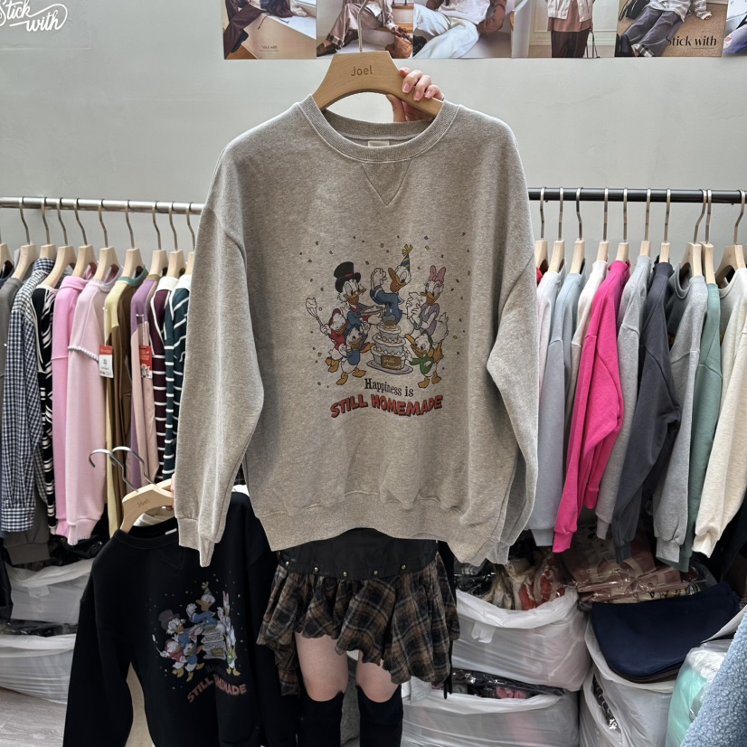 STICK WITH東大門㊣實拍女裝新品真品推薦25秋冬時尚職業衛衣STICK WITH衛衣圖色3