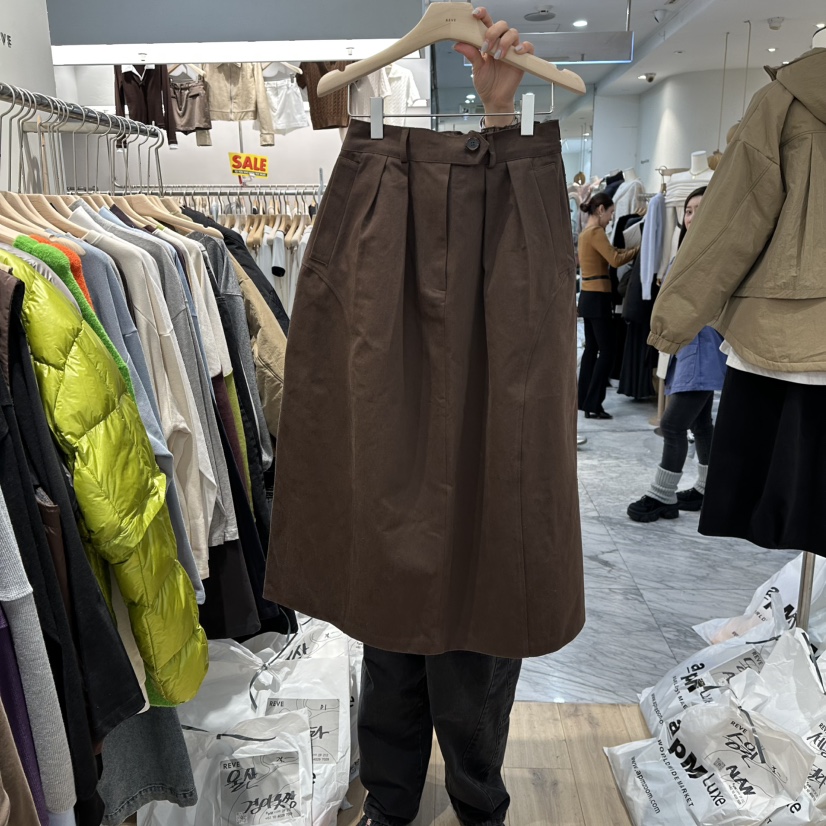 REVE-L韓國代購㊣女士新款熱賣真品職業推薦休閑人氣時尚長裙REVE-L長裙圖色2