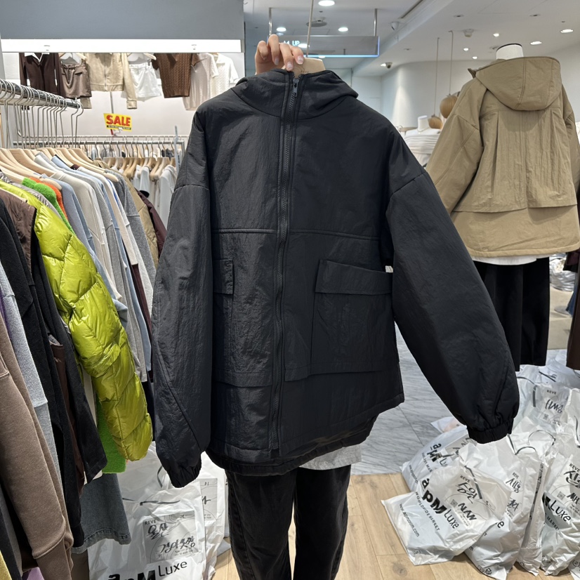 REVE-L韓國代購㊣女士新品25秋冬時尚推薦真品人氣夾克兜帽REVE-L夾克圖色3