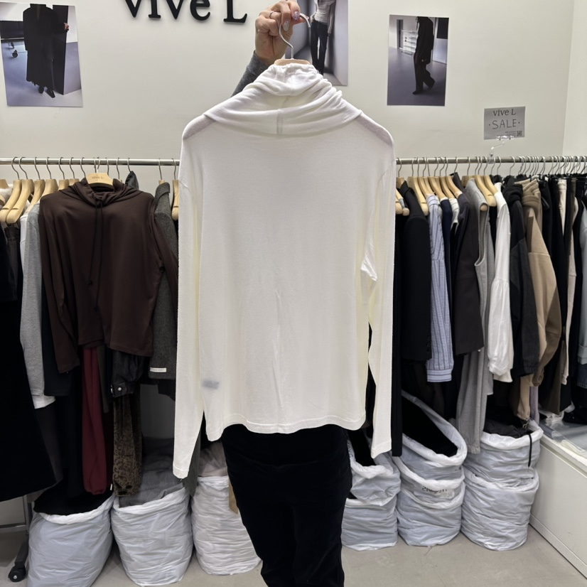 VIVEL東大門㊣實拍女裝新款職業時尚推薦25秋冬熱賣長袖T恤VIVEL長袖T恤