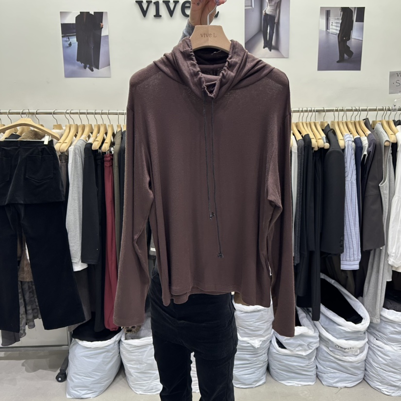 VIVEL東大門㊣實拍女裝新款職業時尚推薦25秋冬熱賣長袖T恤VIVEL長袖T恤圖色2