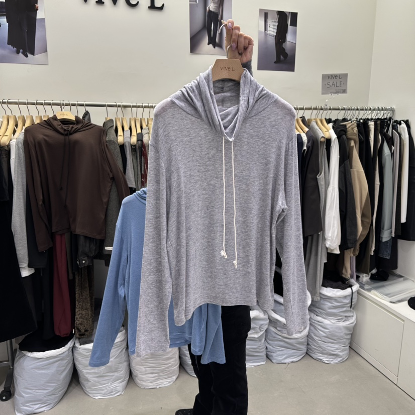 VIVEL東大門㊣實拍女裝新款職業時尚推薦25秋冬熱賣長袖T恤VIVEL長袖T恤圖色3