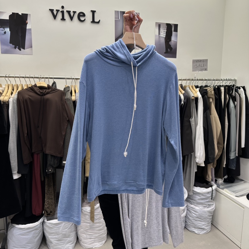 VIVEL東大門㊣實拍女裝新款職業時尚推薦25秋冬熱賣長袖T恤VIVEL長袖T恤圖色4
