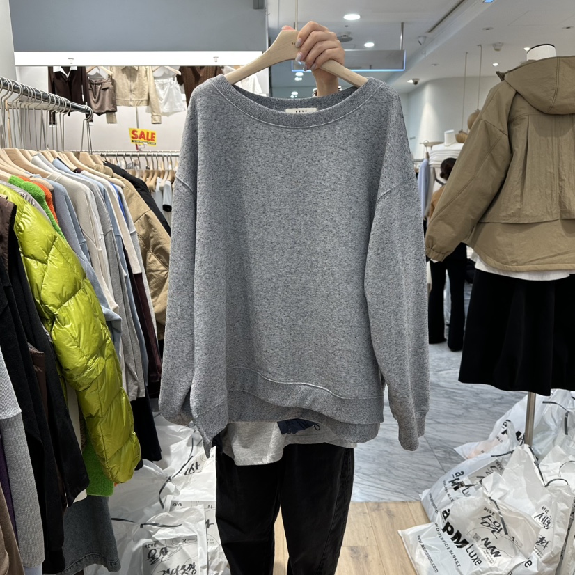 REVE-L東大門㊣實拍女裝新品25秋冬真品推薦熱賣休閑職業衛衣REVE-L衛衣圖色2