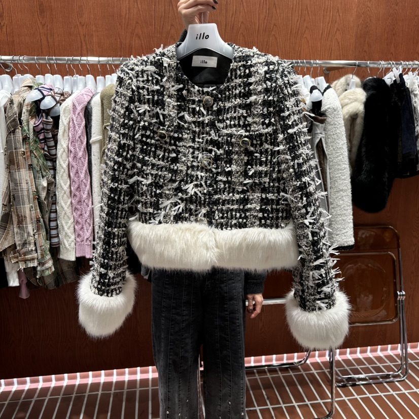 ILLO東大門㊣實拍女士新品時尚推薦25秋冬熱賣職業休閑夾克ILLO夾克圖色2