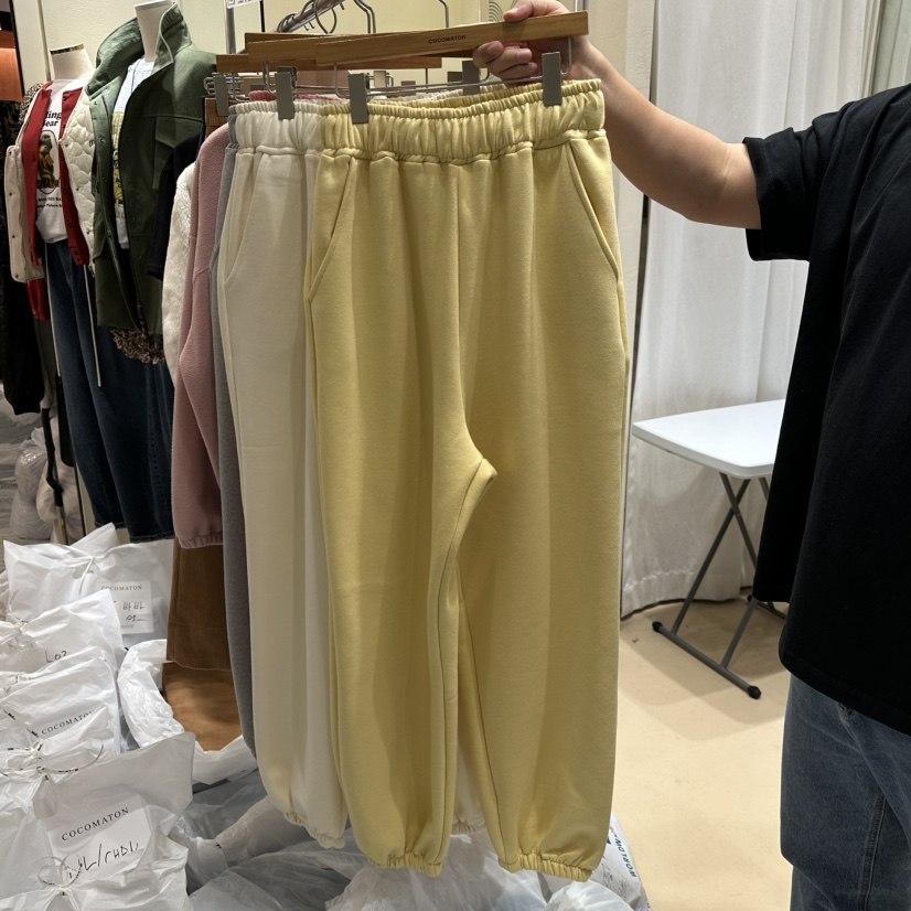 COCOMATON韓國直郵㊣女士新款職業時尚熱賣真品25秋冬休閑褲羊毛COCOMATON休閑褲圖色3