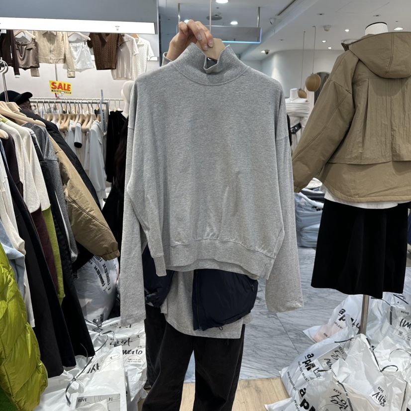 REVE-L東大門㊣代購女士新品人氣推薦真品25秋冬休閑長袖T恤REVE-L長袖T恤圖色2