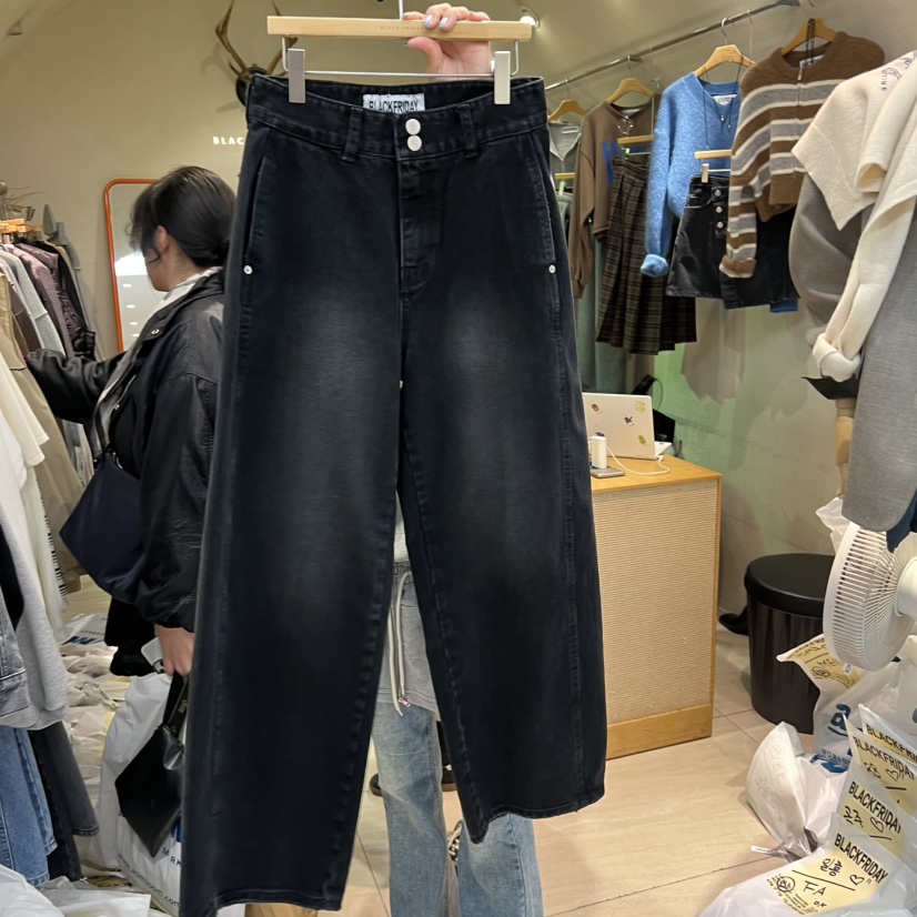 BLACKFRIDAY東大門㊣實拍女士新款人氣25秋冬時尚推薦牛仔褲BLACK FRIDAY牛仔褲