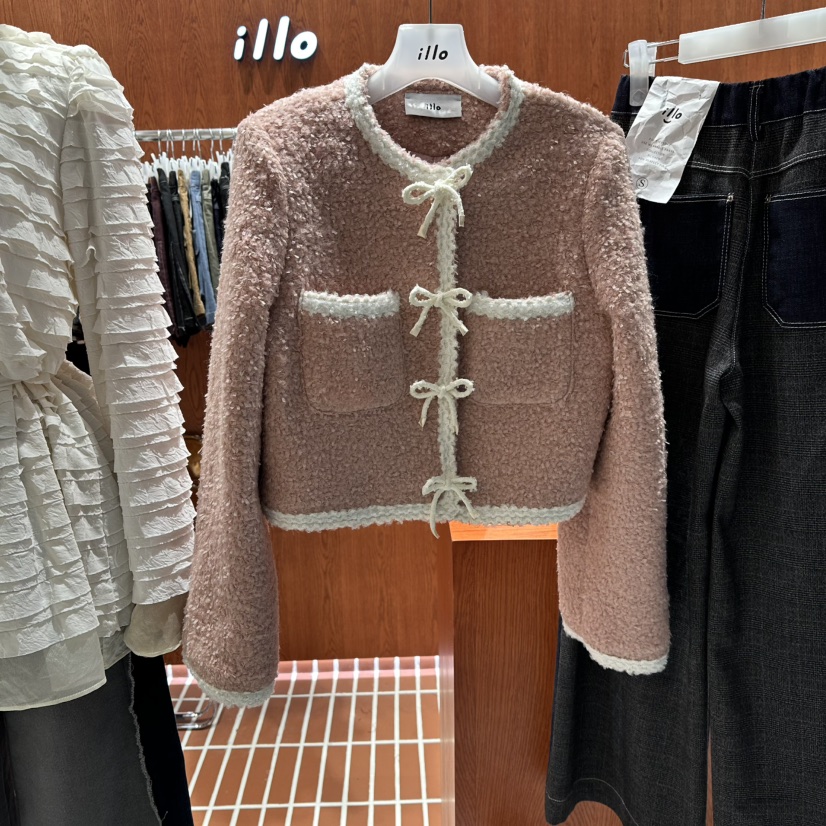 ILLO韓國直郵㊣女裝新款時尚職業熱賣休閑25秋冬真品人氣夾克ILLO夾克