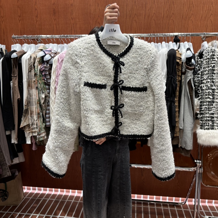 ILLO韓國直郵㊣女裝新款時尚職業熱賣休閑25秋冬真品人氣夾克ILLO夾克圖色2