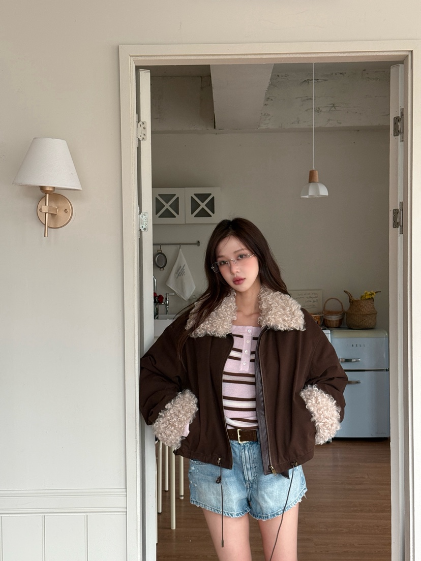 MARKE-P東大門㊣直郵女士新品25秋冬休閑推薦短款棉服鴨絨棉MARKE-P短款棉服