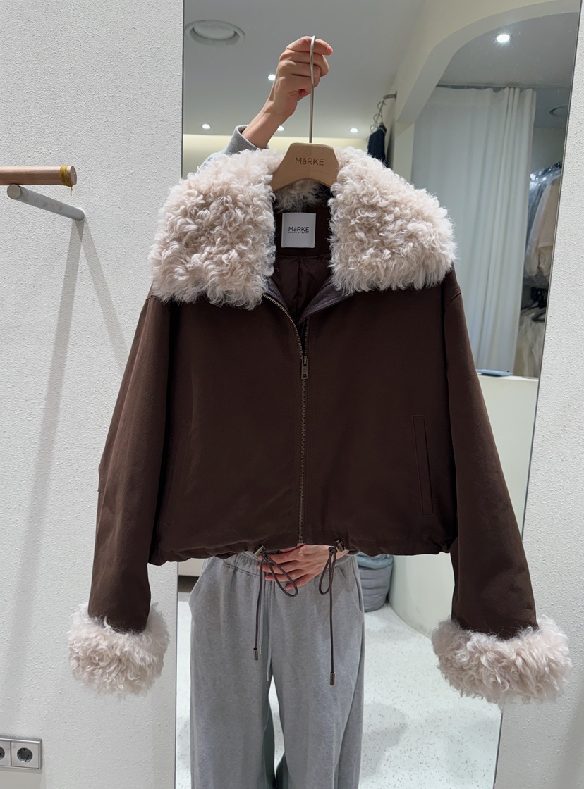 MARKE-P東大門㊣直郵女士新品25秋冬休閑推薦短款棉服鴨絨棉MARKE-P短款棉服