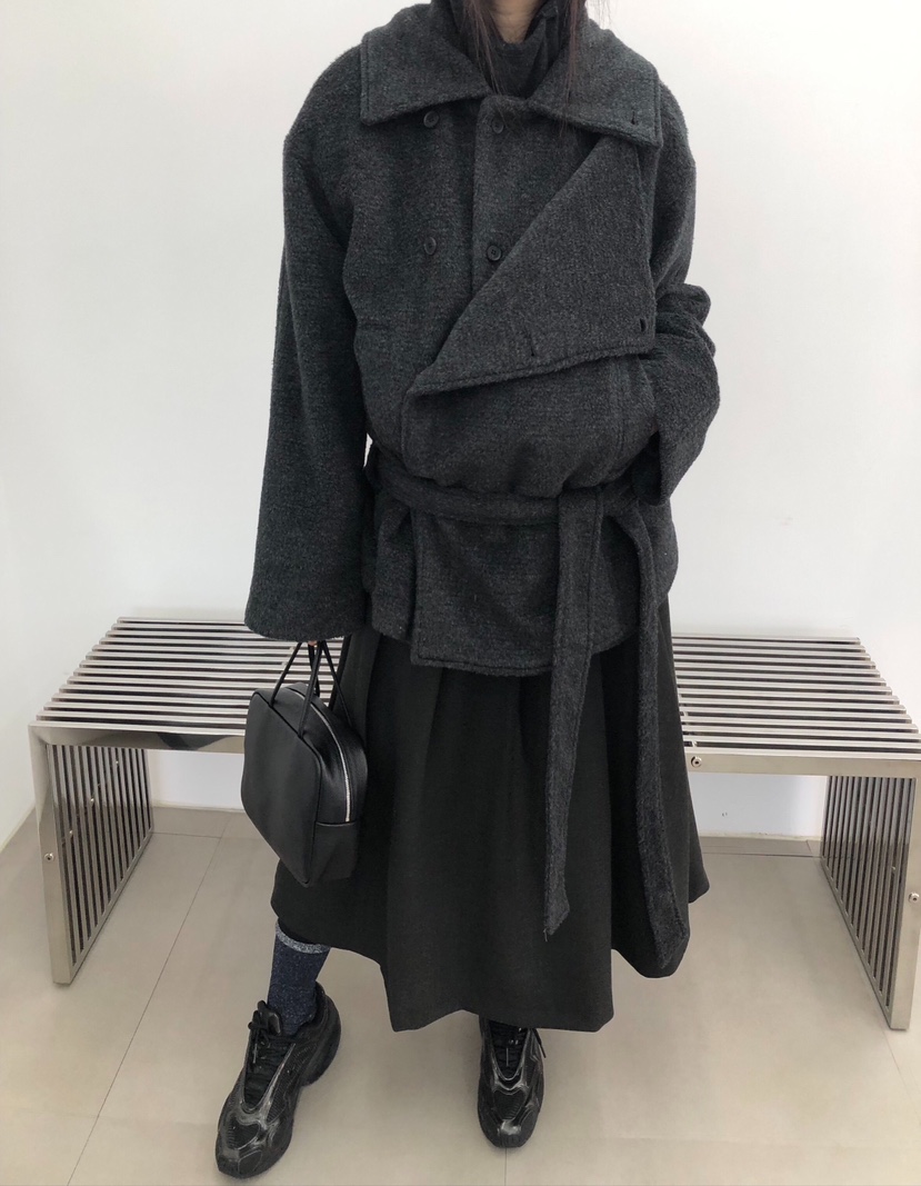 MELTED-P東大門㊣直郵女士新款真品推薦熱賣25秋冬中長款大衣MELTED-P中長款大衣