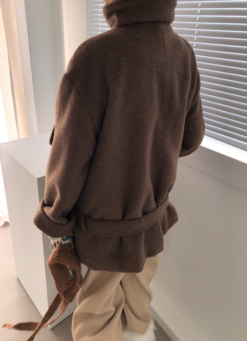 MELTED-P東大門㊣直郵女士新款真品推薦熱賣25秋冬中長款大衣MELTED-P中長款大衣