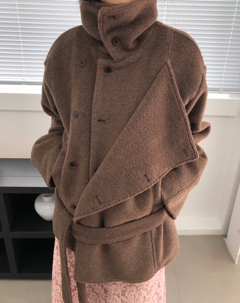 MELTED-P東大門㊣直郵女士新款真品推薦熱賣25秋冬中長款大衣MELTED-P中長款大衣