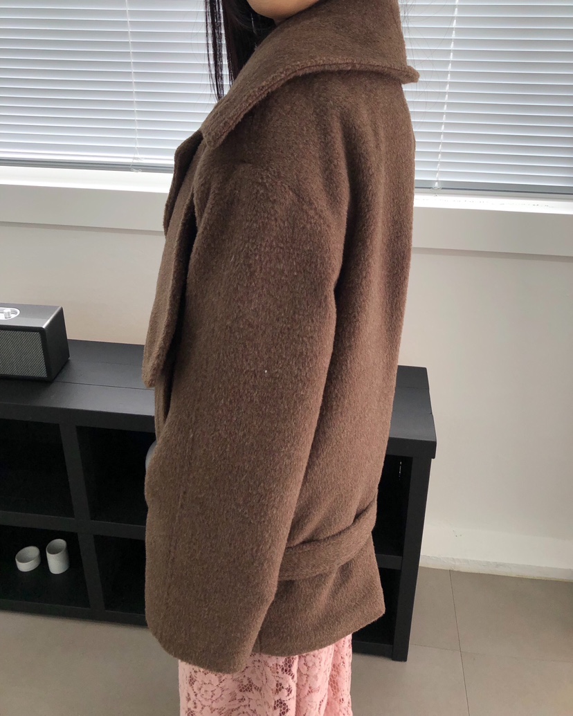 MELTED-P東大門㊣直郵女士新款真品推薦熱賣25秋冬中長款大衣MELTED-P中長款大衣